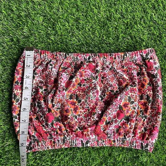 TOPSHOP Floral Print Bandeau Top size 6 - Picture 6 of 9
